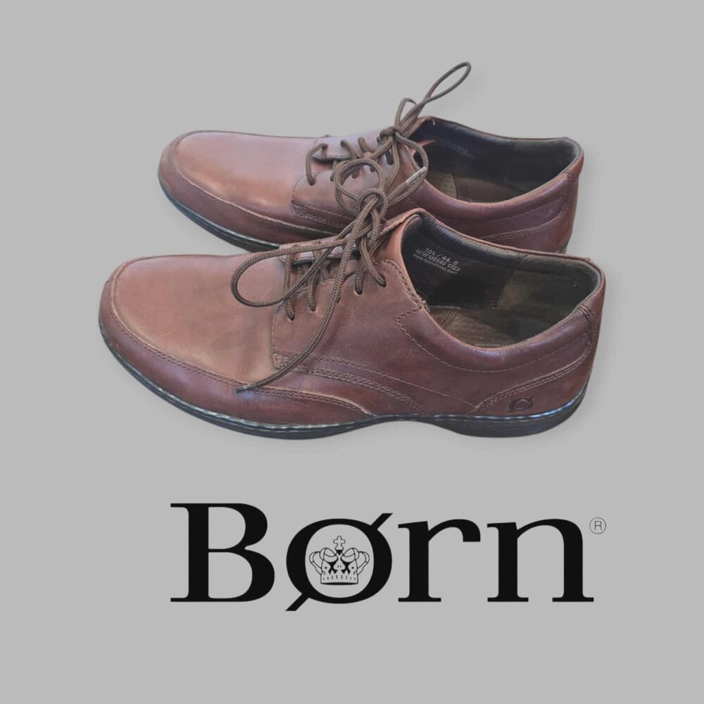 Born Leather Oxford Handcrafted Dress Business  Casual Lace Up Shoes Mens 10.5
